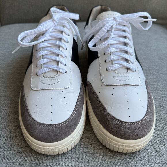 Sandro Magic Leather and Suede Trainers Sneaker Preppy Men's 41 US 8.5 - Picture 10 of 12